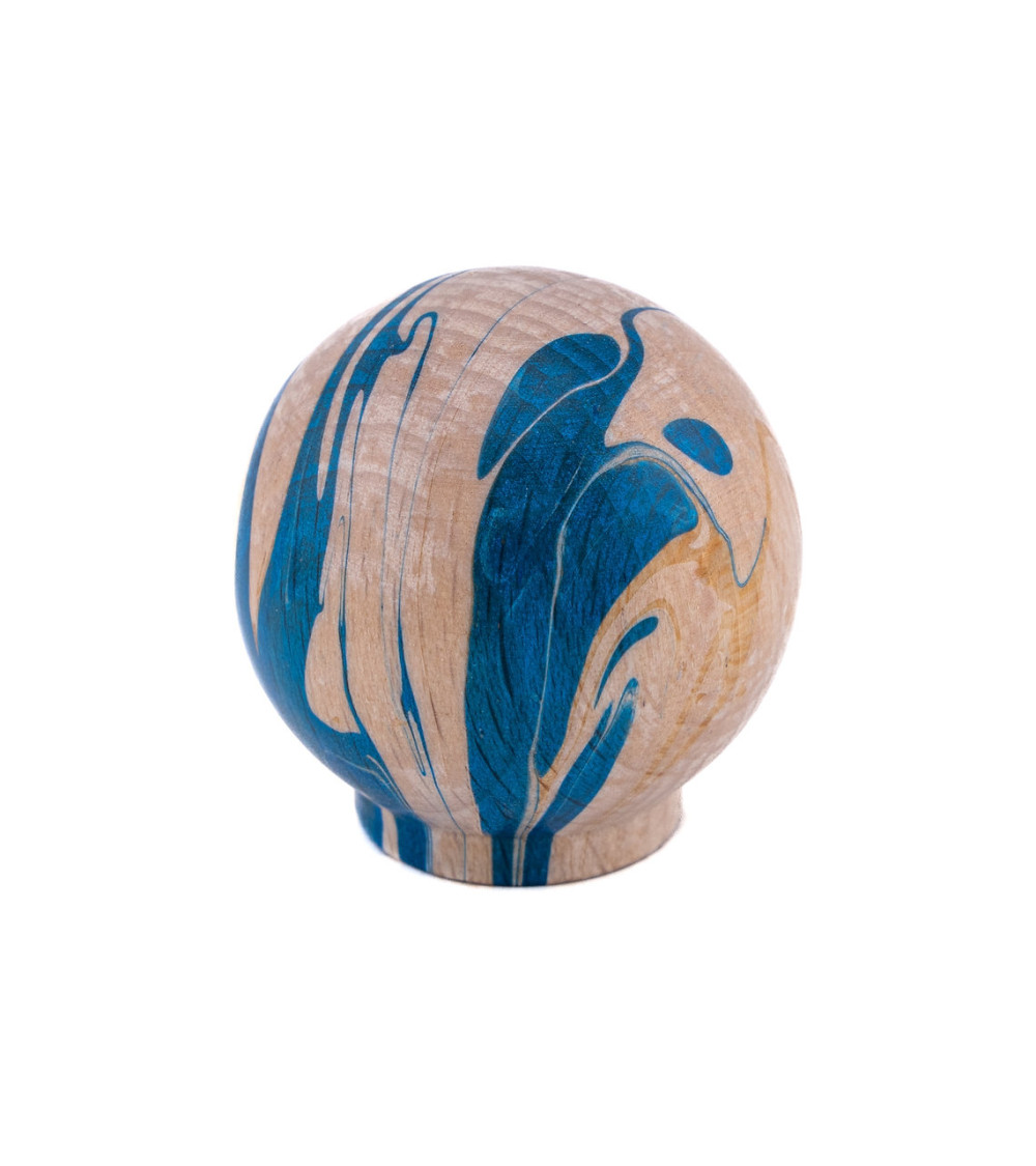 Pomello per mobile in legno di faggio Azur Chino Ebru