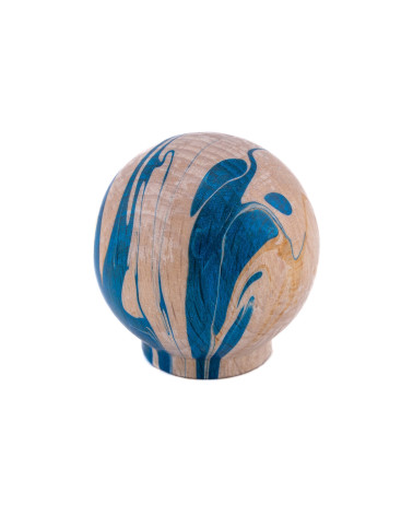 Pomello per mobile in legno di faggio Azur Chino Ebru