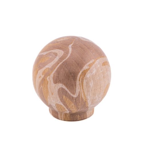 Pomello per mobile in legno di faggio marrone Ebru
