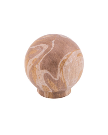 Pomello per mobile in legno di faggio marrone Ebru