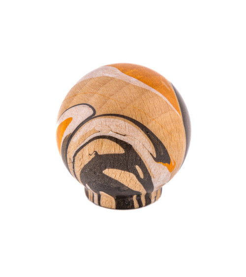 Pomello per mobile in legno di faggio Arancio Espresso Ebru