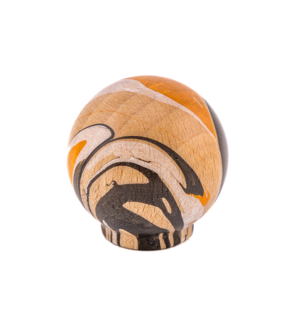 Pomello per mobile in legno di faggio Arancio Espresso Ebru