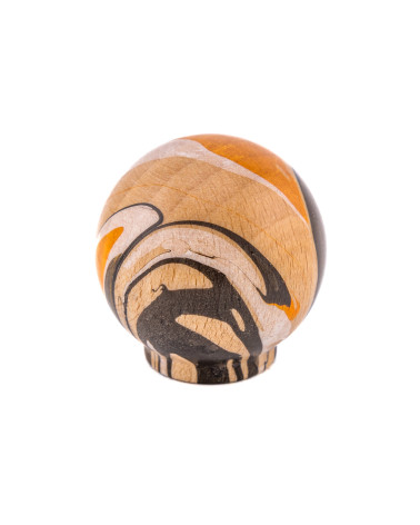 Pomello per mobile in legno di faggio Arancio Espresso Ebru