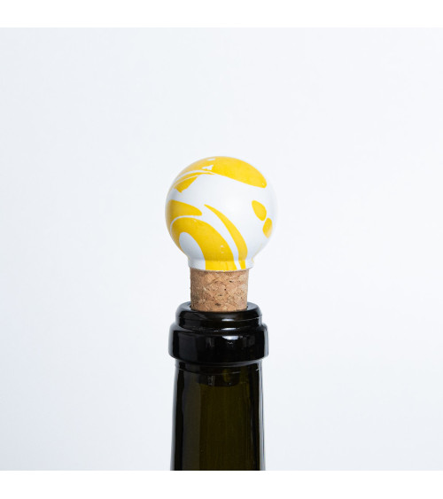 Pomello per mobile in legno di faggio giallo maniglia design