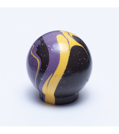 Pomello per mobile in legno di faggio Violet Lune Ebru