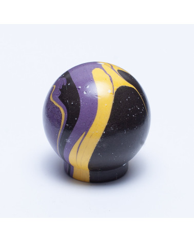 Pomello per mobile in legno di faggio Violet Lune Ebru