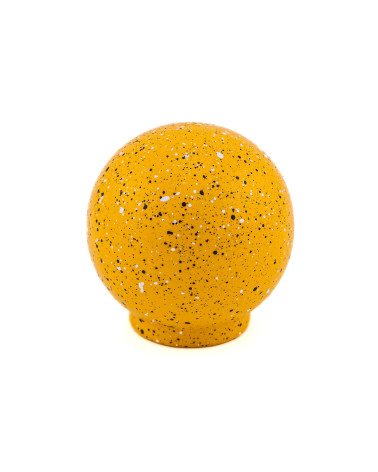 Pomello per mobile in legno di faggio giallo, nero e bianco Mélange