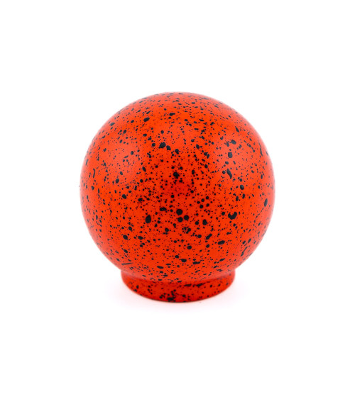Pomello per mobile in legno di faggio rosso e nero Mélange