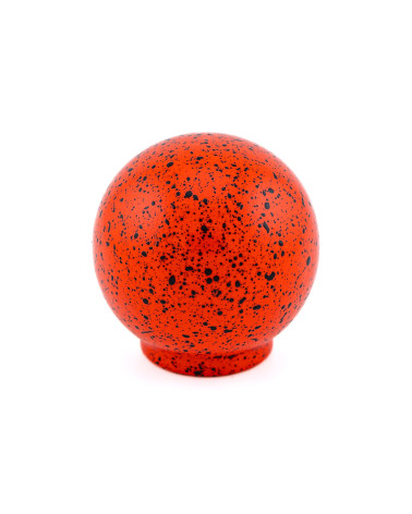 Pomello per mobile in legno di faggio rosso e nero Mélange