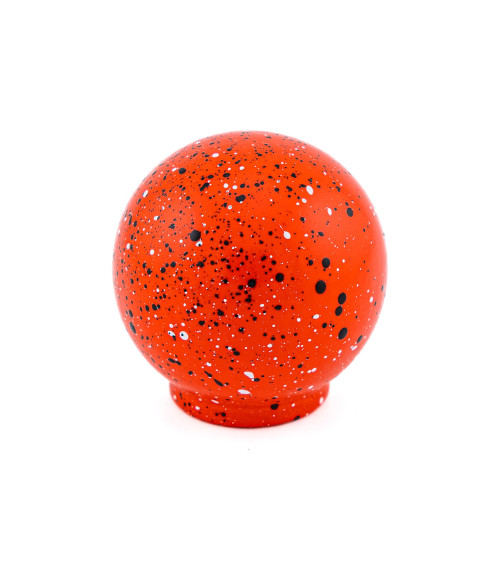 Pomello per mobile in legno di faggio rosso, nero e bianco Mélange
