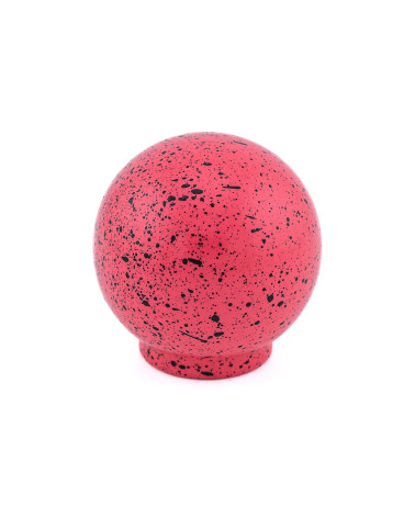 Pomello per mobile in legno di faggio rosa scuro e nero Mélange