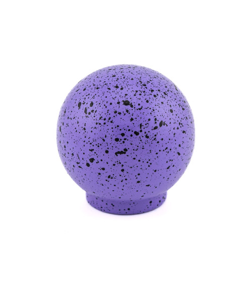 Pomello per mobile in legno di faggio viola e nero Misto