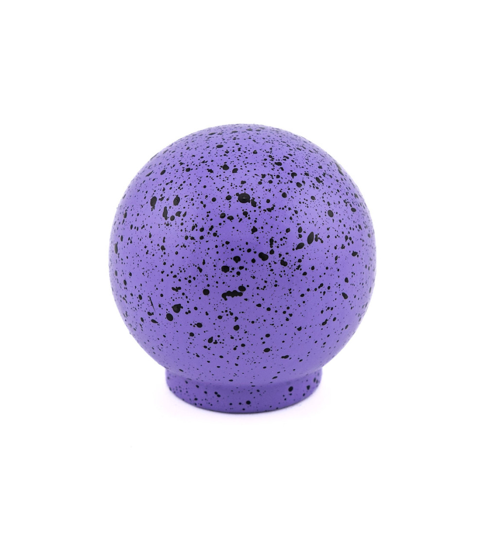 Pomello per mobile in legno di faggio viola e nero Misto
