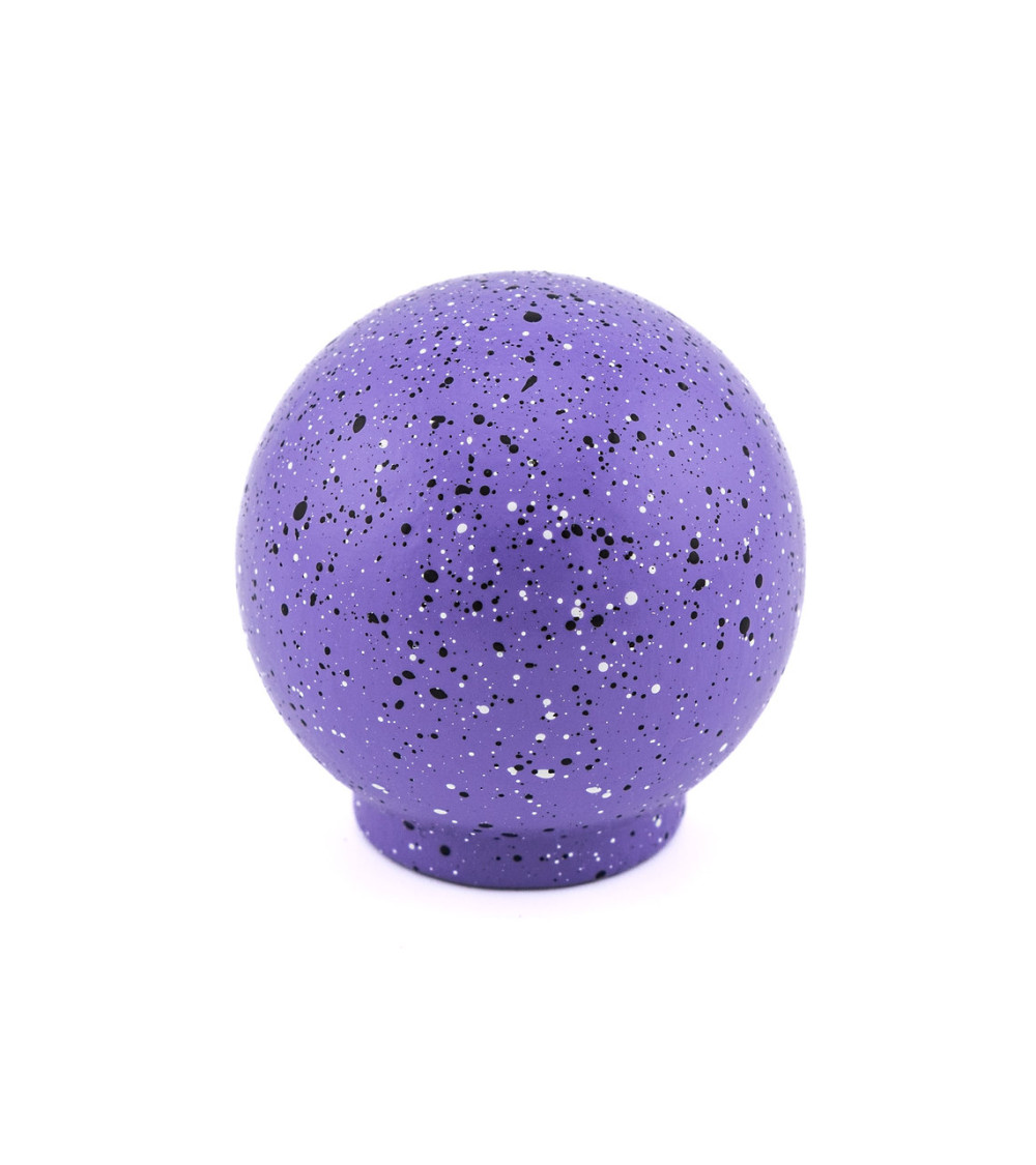 Pomello per mobile in legno di faggio viola e nero e bianco Misto