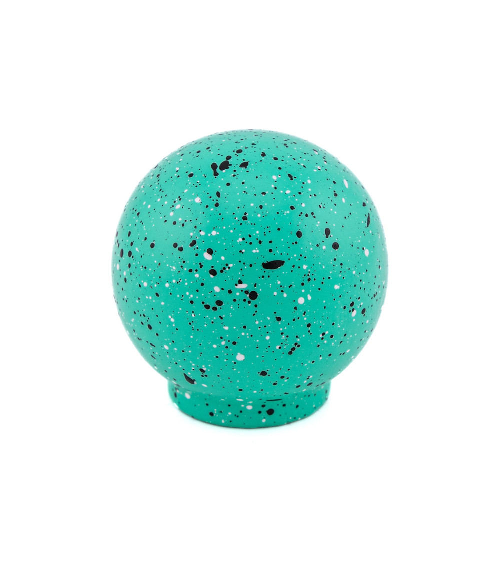 Pomello per mobile in legno di faggio verde chiaro e nero e bianco Misto