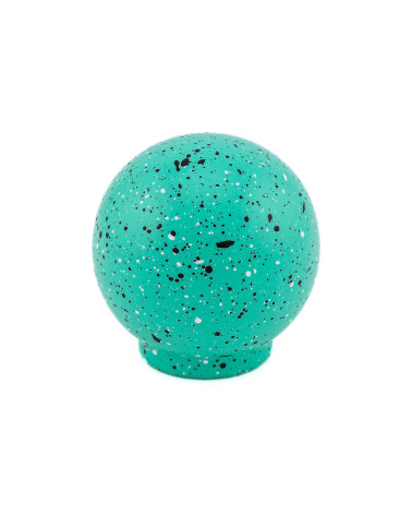 Pomello per mobile in legno di faggio verde chiaro e nero e bianco Misto