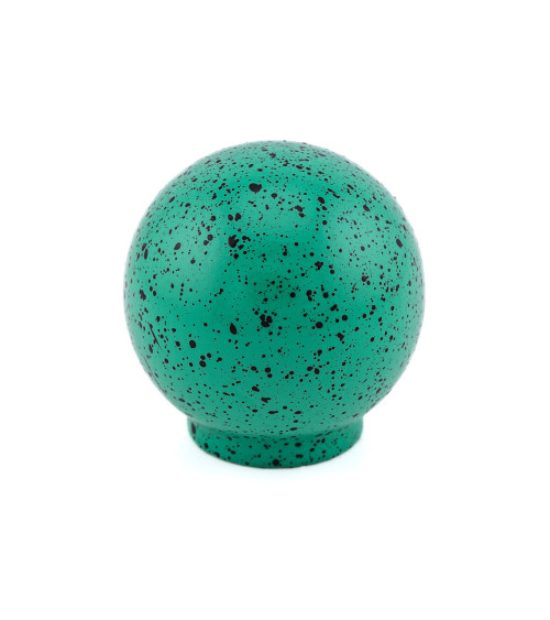 Pomello per mobile in legno di faggio verde e nero Misto
