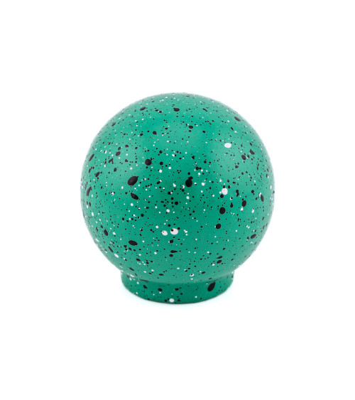 Pomello per mobile in legno di faggio verde nero e bianco Misto
