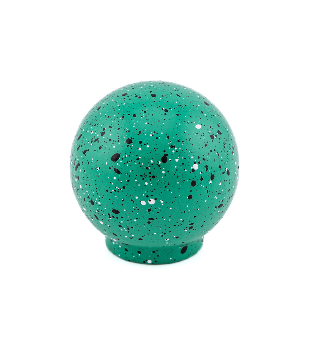Pomello per mobile in legno di faggio verde nero e bianco Misto