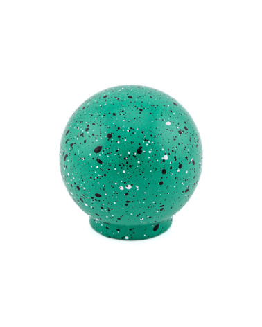 Pomello per mobile in legno di faggio verde nero e bianco Misto
