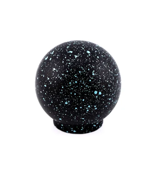Pomello per mobile in legno di faggio nero e blu chiaro Misto