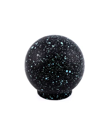 Pomello per mobile in legno di faggio nero e blu chiaro Misto