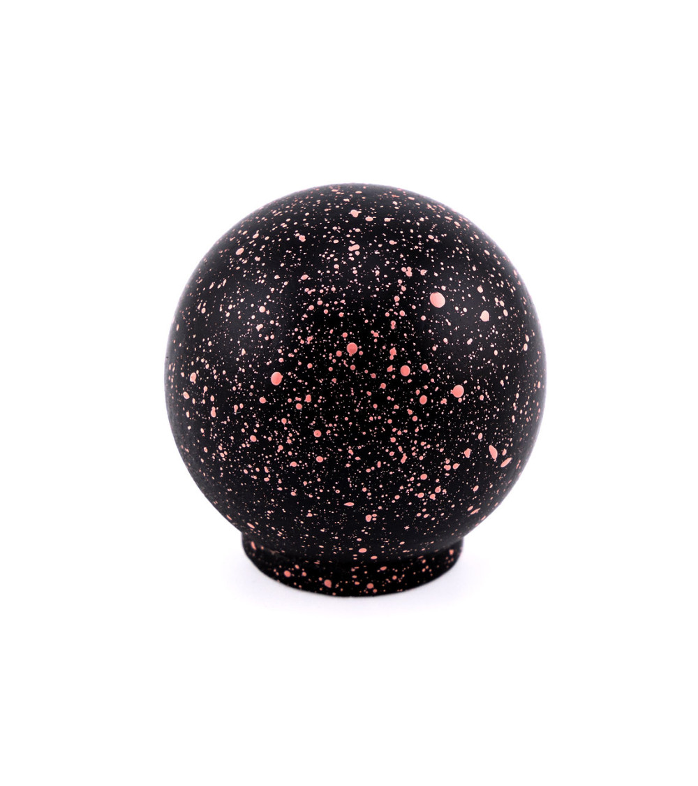 Pomello per mobile in legno di faggio nero e rosa scuro Misto