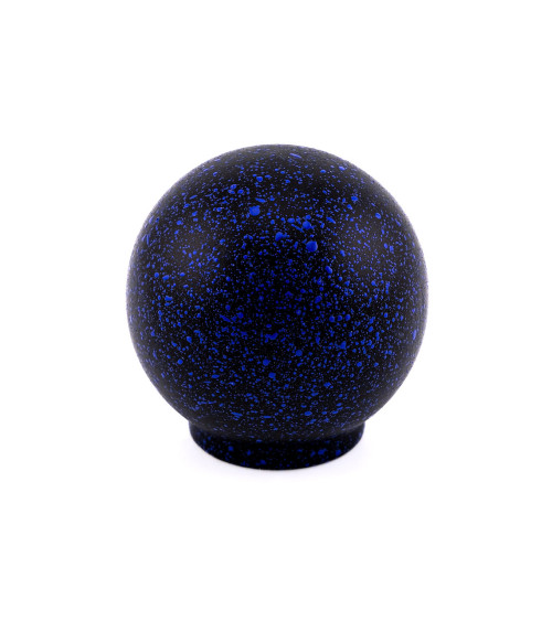 Pomello per mobile in legno di faggio nero e blu profondo Misto