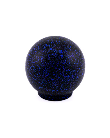 Pomello per mobile in legno di faggio nero e blu profondo Misto