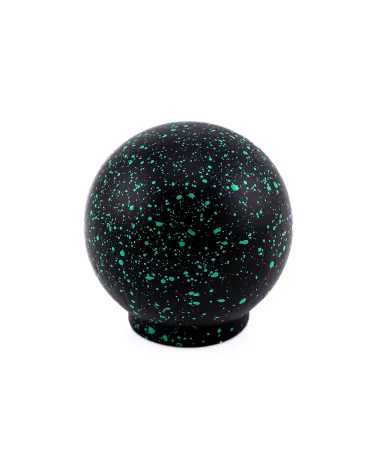 Pomello per mobile in legno di faggio nero e verde Misto