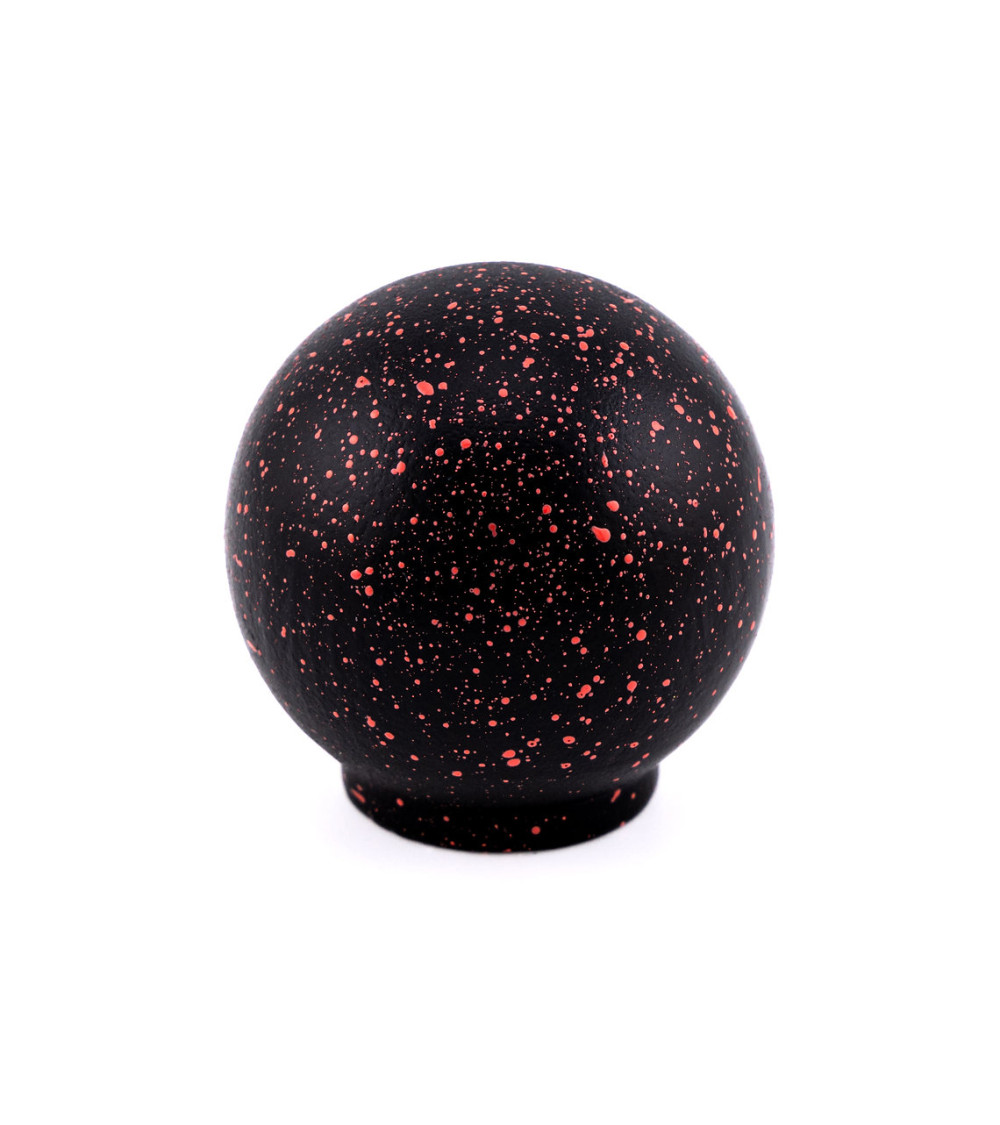 Pomello per mobile in legno di faggio nero e rosso Misto