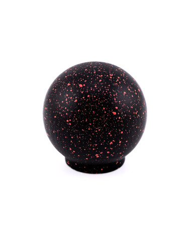 Pomello per mobile in legno di faggio nero e rosso Misto
