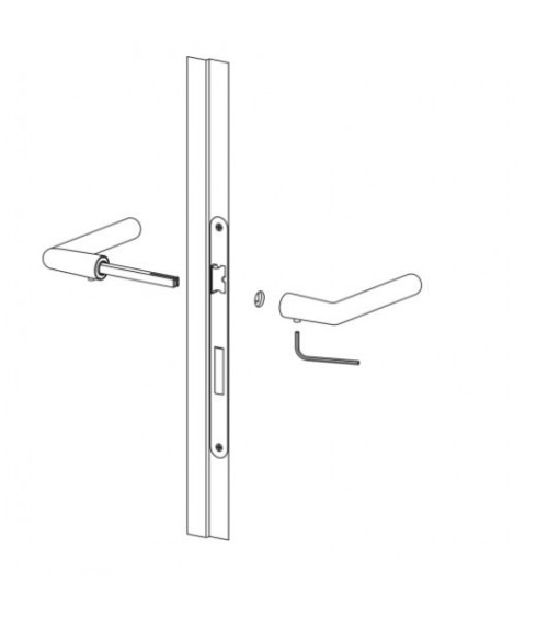 Maniglia per porta bianca senza placca VERUM Pure, design minimalista 2022 - maniglia design