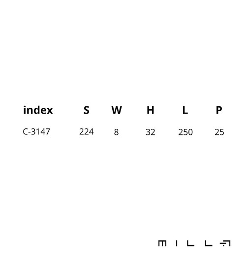Maniglia per mobile in cromo lucido LEFT FIELD maniglia design