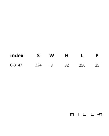 Maniglia per mobile LEFT FIELD con dimensioni