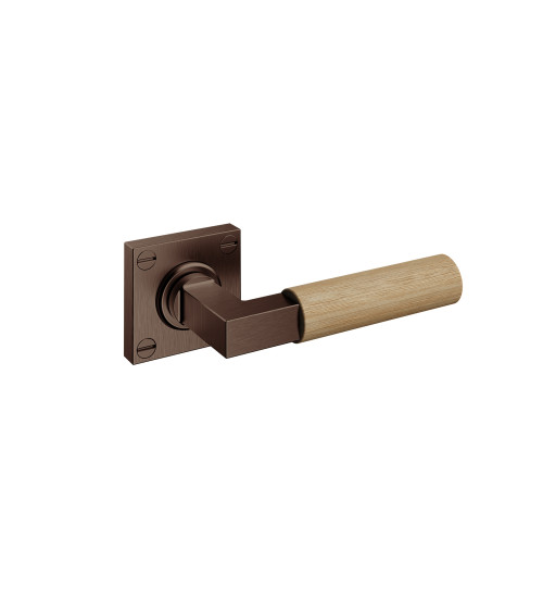 Maniglia di porta in legno Bauhaus - rovere