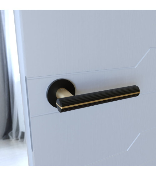 Maniglia per porta nera Capri