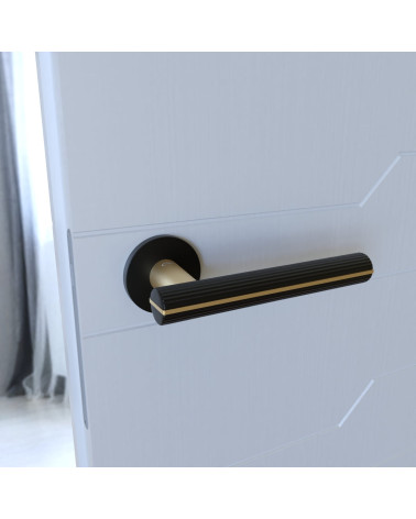 Maniglia per porta nera Capri