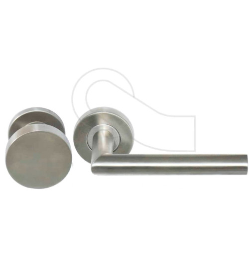 Set per pianerottolo pomolo e maniglia per porta rotonda Altesse in inox 304