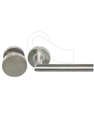 Set per pianerottolo pomolo e maniglia per porta rotonda Altesse in inox 304