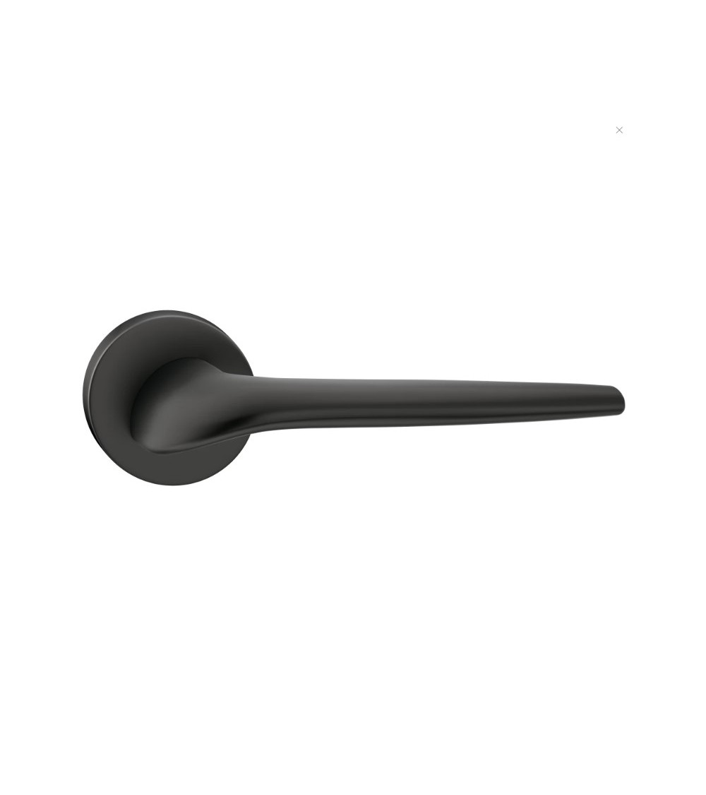 Maniglie per porta nera SOFT rotonda