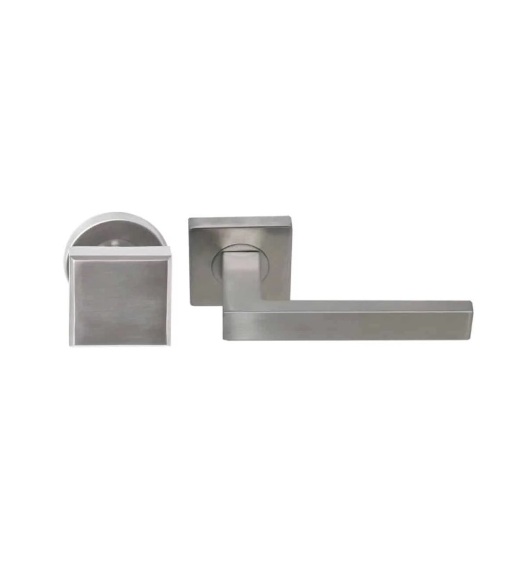 Set di maniglie da pianerottolo in acciaio inox massiccio per uso intensivo - modello Majestea/Quatre