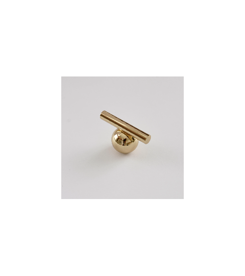 Pomello per mobile in ottone cromato lucido modello 04