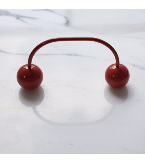 Maniglie per mobile in ottone 10 ROSSO