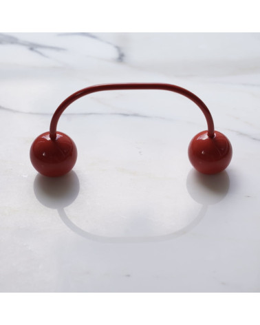 Maniglie per mobile in ottone 10 ROSSO