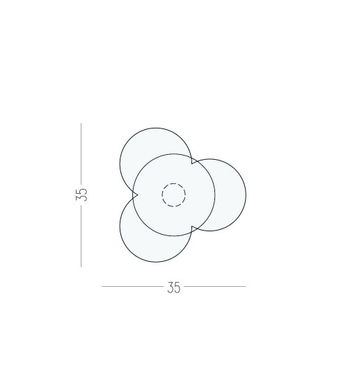 Pomello per mobile Nena Flower X2