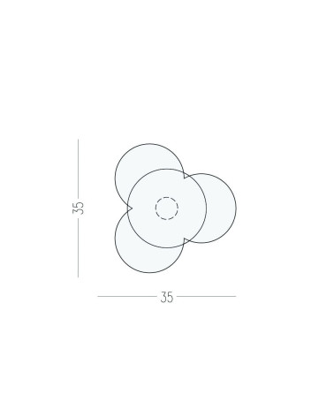 Pomello per mobile Nena Flower X2