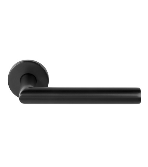 Maniglie per porta Formani Basics LBII-19 su rosetta rotonda colore nero