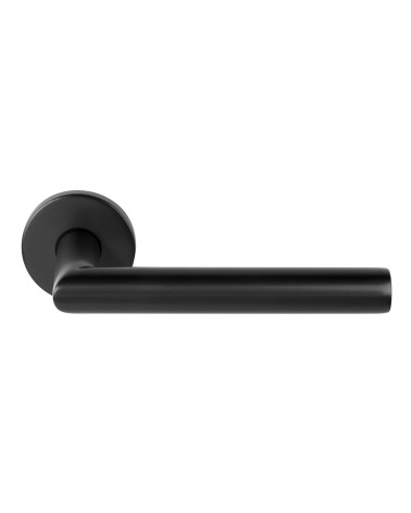 Maniglie per porta Formani Basics LBII-19 su rosetta rotonda colore nero