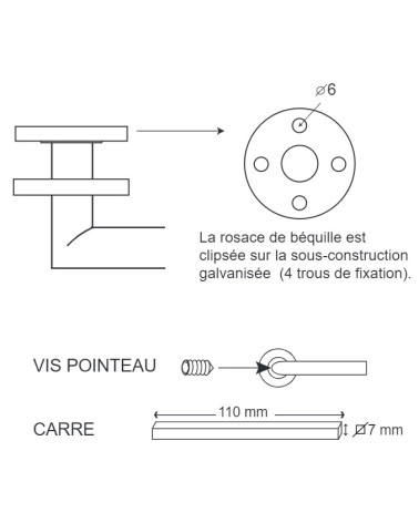 Maniglia per porta ALTESSE in inox 304 riciclato